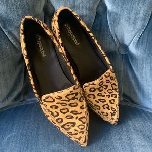Jeffrey Campbell Leopard Print Calf Skin Flats (Size 7.5 - EUC)